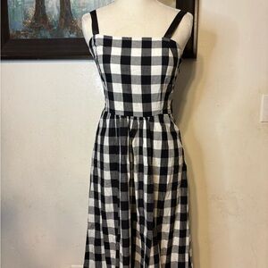Tuckernuck Black and White Gingham Dress